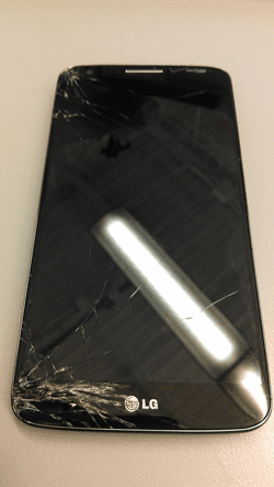 lg g2 cracked screen